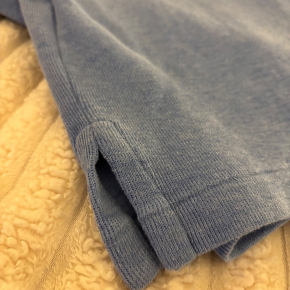 Men’s Ralph Lauren Estate Rib Quarter-Zip Mockneck Pullover L Soft Royal Heather - Picture 7 of 8